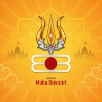 contento maha shivratri hindú festival celebracion tradicional antecedentes vector