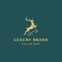 Dear logo for a luxury brand. logo template vector