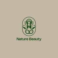 naturaleza belleza spa logo, logo modelo vector