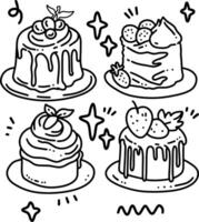 dessert element design for templates. vector