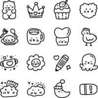 cute doodles design for templates. vector