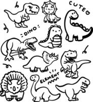 cute dino design for templates. vector