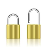 Padlock combination design isolated on white background. Illustration EPS 10. vector