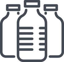 Bottle drink icon symbol image. Illustration of the drink water bottle glass design image vector