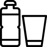 Bottle drink icon symbol image. Illustration of the drink water bottle glass design image vector