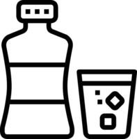 Bottle drink icon symbol image. Illustration of the drink water bottle glass design image vector