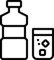 Bottle drink icon symbol image. Illustration of the drink water bottle glass design image vector