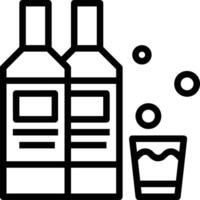 Bottle drink icon symbol image. Illustration of the drink water bottle glass design image vector