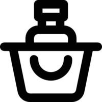 Bottle drink icon symbol image. Illustration of the drink water bottle glass design image vector