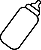 Bottle drink icon symbol image. Illustration of the drink water bottle glass design image vector