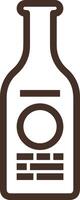 Bottle drink icon symbol image. Illustration of the drink water bottle glass design image vector