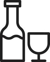 Bottle drink icon symbol image. Illustration of the drink water bottle glass design image vector