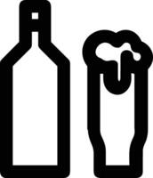 Bottle drink icon symbol image. Illustration of the drink water bottle glass design image vector