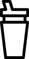 Bottle drink icon symbol image. Illustration of the drink water bottle glass design image vector