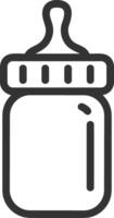 Bottle drink icon symbol image. Illustration of the drink water bottle glass design image vector