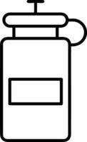 Bottle drink icon symbol image. Illustration of the drink water bottle glass design image vector