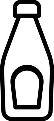 Bottle drink icon symbol image. Illustration of the drink water bottle glass design image