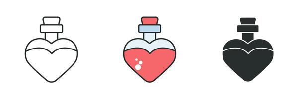 Love Potion Icon symbol illustration isolated on white background vector