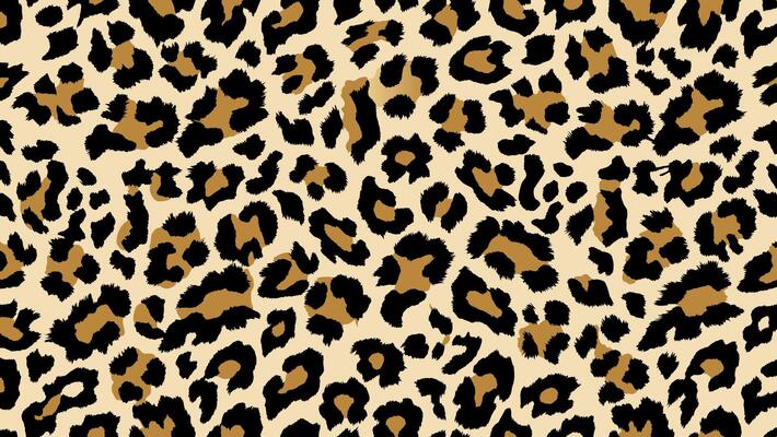 A Seamless Pattern of Leopard Skin Fashion