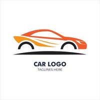 un elegante coche logo vector