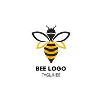 un abeja logo vector