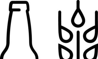 Bottle drink icon symbol image. Illustration of the drink water bottle glass design image vector