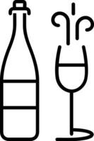 Bottle drink icon symbol image. Illustration of the drink water bottle glass design image vector