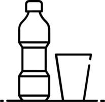 Bottle drink icon symbol image. Illustration of the drink water bottle glass design image vector