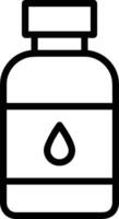 Bottle drink icon symbol image. Illustration of the drink water bottle glass design image vector