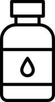 Bottle drink icon symbol image. Illustration of the drink water bottle glass design image vector