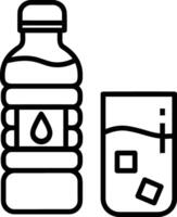 Bottle drink icon symbol image. Illustration of the drink water bottle glass design image vector