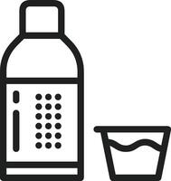 Bottle drink icon symbol image. Illustration of the drink water bottle glass design image vector