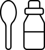 Bottle drink icon symbol image. Illustration of the drink water bottle glass design image vector