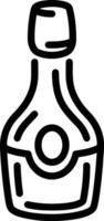 Bottle drink icon symbol image. Illustration of the drink water bottle glass design image vector