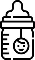 Bottle drink icon symbol image. Illustration of the drink water bottle glass design image vector