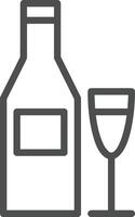 Bottle drink icon symbol image. Illustration of the drink water bottle glass design image vector