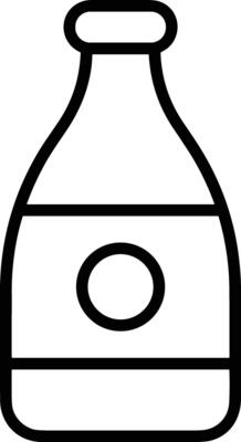 Bottle drink icon symbol image. Illustration of the drink water bottle glass design image