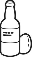 Bottle drink icon symbol image. Illustration of the drink water bottle glass design image vector