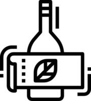 Bottle drink icon symbol image. Illustration of the drink water bottle glass design image vector