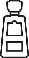 Bottle drink icon symbol image. Illustration of the drink water bottle glass design image vector