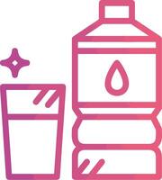 Bottle drink icon symbol image. Illustration of the drink water bottle glass design image vector