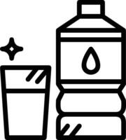 Bottle drink icon symbol image. Illustration of the drink water bottle glass design image vector