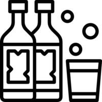 Bottle drink icon symbol image. Illustration of the drink water bottle glass design image vector