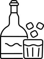 Bottle drink icon symbol image. Illustration of the drink water bottle glass design image vector