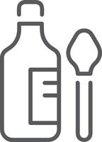 Bottle drink icon symbol image. Illustration of the drink water bottle glass design image vector