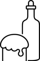 Bottle drink icon symbol image. Illustration of the drink water bottle glass design image vector