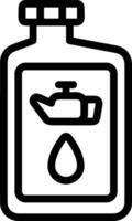 Bottle drink icon symbol image. Illustration of the drink water bottle glass design image vector