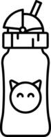 Bottle drink icon symbol image. Illustration of the drink water bottle glass design image vector