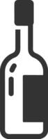 Bottle drink icon symbol image. Illustration of the drink water bottle glass design image vector