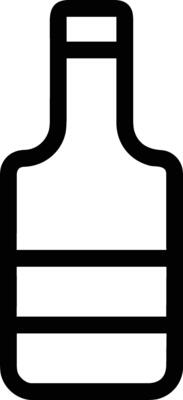 Bottle drink icon symbol image. Illustration of the drink water bottle glass design image